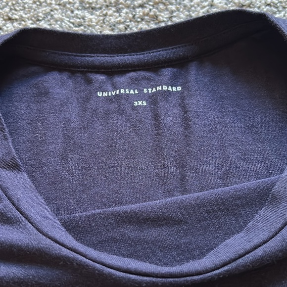 Universal Standard navy Tee 3xs - Picture 4 of 6
